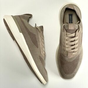 Wolf And Shepherd SupremeKnit Trainers Mens 7 Desert Tan Pull-On Derbys Preppy‎